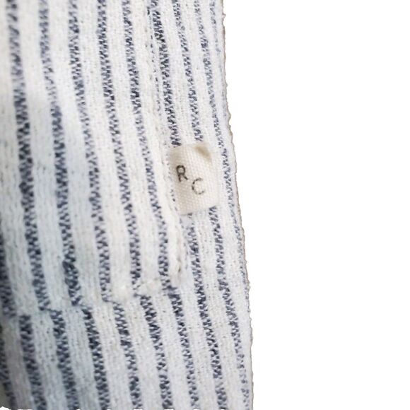 Rylee And Cru Overalls Baby 12-18 Months Blue White Striped Linen Cotton Blend - Picture 5 of 6